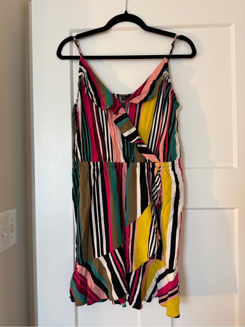 Bright Multi-Color Striped Summer Dress